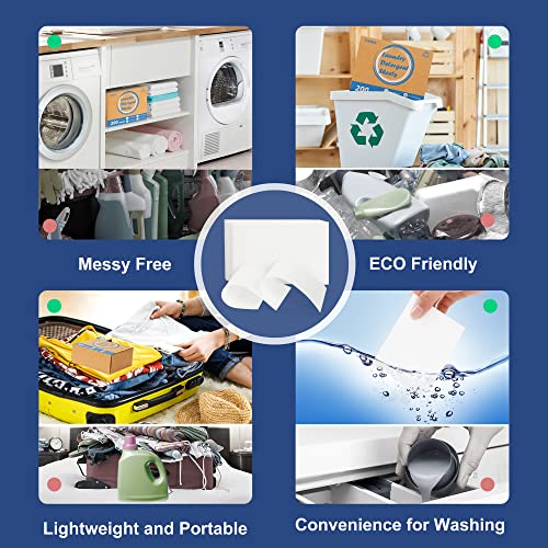 Eco-Friendly Laundry Sheets, Fresh Linen Scent, 200 Loads