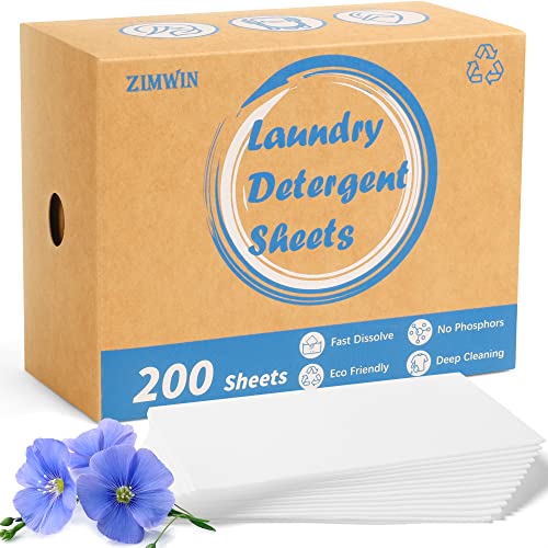 Eco-Friendly Laundry Sheets, Fresh Linen Scent, 200 Loads