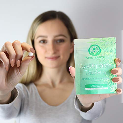 Eco-Friendly Fluoride Toothpaste Tablets - 60 Count