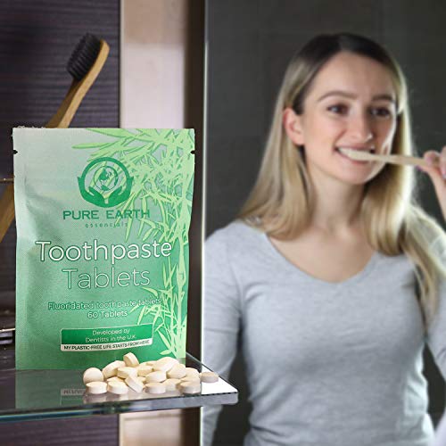 Eco-Friendly Fluoride Toothpaste Tablets - 60 Count
