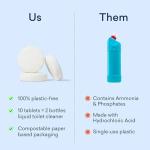 Eco-Friendly Toilet Bowl Cleaner Refill Pack - Lemon Cedar