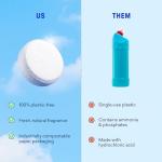 Eco-Friendly Toilet Bowl Cleaner Refill Pack - Lemon Cedar