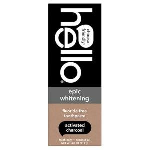 Eco-friendly whitening toothpaste with charcoal & coconut