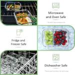 EcoPreps Glass Meal Containers with Bamboo Lids (3 Pack)