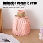 Modern Flower Vase White Pink Blue Plastic Vase Flower Pot Basket Nordic Home Living Room Decoration Ornament Flower Arrangement