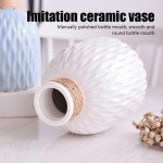 Modern Flower Vase White Pink Blue Plastic Vase Flower Pot Basket Nordic Home Living Room Decoration Ornament Flower Arrangement
