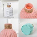 Modern Flower Vase White Pink Blue Plastic Vase Flower Pot Basket Nordic Home Living Room Decoration Ornament Flower Arrangement