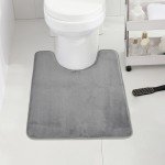U-SHAPE Bathroom Floor Mat Toilet Mat Anti-slip Bathroom Mat Absorbent Bath Mat Home Decoration