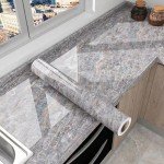 40cm Marble Self Adhesive Wallpaper Vinyl Contact paper PVC Waterproof Wall Stickers For Kitchen Decorative Film Home Decor