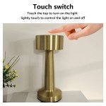 Rechargeable Led Table Lamp Retro Night Light Desk Bar Coffee Dining Room Home Decor Wireless 3 Colors Dimmable Touch Switch