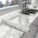 40cm Marble Self Adhesive Wallpaper Vinyl Contact paper PVC Waterproof Wall Stickers For Kitchen Decorative Film Home Decor
