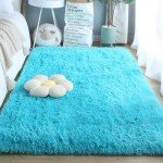 VIKAMA Modern Simple Silk Hair Home Decorative Carpet Bedroom Living Room Not Easy to Drop Comfortable Carpet