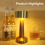 Rechargeable Led Table Lamp Retro Night Light Desk Bar Coffee Dining Room Home Decor Wireless 3 Colors Dimmable Touch Switch