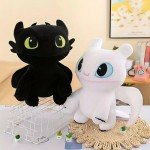 Cute Toothless Stuffed Cushion Light Fury Dragon Plush Cushion Bionicle Night Furia Throw Pillow Sofa Accessories Home Decor