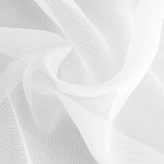 White Sheer Tulle Curtains Chiffon Drapes for Living Room Lightweight & Airy Gauzy Window Treatments for Bedroom Decoration