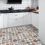European Style Oil-proof 40cm Self-adhesive Wall Stickers Home Decoration Wallpaper Floor PVC DIY Bathroom Tiles Big Roll Decor