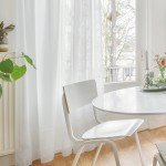 White Sheer Tulle Curtains Chiffon Drapes for Living Room Lightweight & Airy Gauzy Window Treatments for Bedroom Decoration