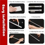 Self Adhesive Curtain Sliding Track Without Punching Nano Silent Track Top Mounted Side Mounted Home Window Decor Accessorie