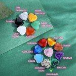 10/20/30PCS Heart Shape LOVE 20MM Natural Crystal Amethyst Agate Irregular Mineral Healing Stone Gravel Specimen Home Decoration