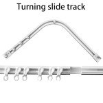 Self Adhesive Curtain Sliding Track Without Punching Nano Silent Track Top Mounted Side Mounted Home Window Decor Accessorie