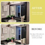 10M Black Wood Grain Removable PVC Waterproof Border Wall Decor Removable Self Adhesive Kitchen Bathroom Tiles Sticker Wallpaper 4.2x390