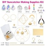 HYBEADS DIY Suncatchers, 400 pcs Sun Catchers Making Supplies Kit Art and Crafts for Adults Prism Hanging Decorative Suncatcher with Crystals Rainbow Maker for Indoor Windows Office Home Decor