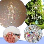 HYBEADS DIY Suncatchers, 400 pcs Sun Catchers Making Supplies Kit Art and Crafts for Adults Prism Hanging Decorative Suncatcher with Crystals Rainbow Maker for Indoor Windows Office Home Decor