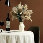 Musunny Dried Flowers Bouquet, 17" Dried Pampas Grass Decor Inc Lavender Eucalyptus DIY Floral Arrangements for Home Office Decoration,Wedding centerpieces