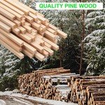 1/4" x 15"Square Wooden Dowel Rods, 50PCS Small Square Wooden Dowels Unfinished Wood Craft Sticks Hardwood Pieces Wooden Strips for Arts and DIYers, DIY Projects Home Decor Woodworking