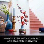LEGO Icons Plum Blossom Building Sets for Adults - Artificial Flower for Dinner Table Centerpiece, Living Room Home Decor, Ages 18+ - DIY Craft Kits - 10369