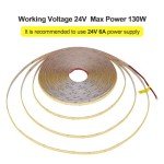 KXZM 49.2ft/15M DC 24V COB LED Strip Light Warm White 3000K 5760LEDs CRI 93+ 11000lm Uniform Glow IP20 Not Waterproof Flexible LED Tape Lights for DIY Cabinet Bedroom Home Decor(No Power Supply)