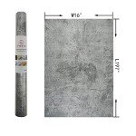 Concrete Peel Stick Grey Countertop Contact Paper Gray Cement Industrial Wall Paper [Thicken] Matte 3D Textured Self Adhesive Waterproof Wallpaper for Office Store Restaurant DIY Home Decor Paper
