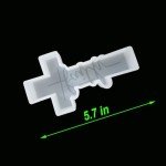 Fuehbur (More Styles Optional) Faith and Blessed Cross 2 Pack Pendant Silicone Scented Epoxy Resin Mould for DIY Home Decor Gifts Making, 2PCS