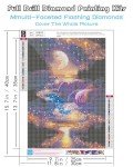 KINPLUB 5D Diamond Painting Kits for Adults, Moon Waterfall Diamond Art Kits for Beginners, DIY Full Round Drill Moonlight Landscape Paint with Diamond Dots, Home Wall Decor 12 x 16 Inch
