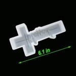 Fuehbur (More Styles Optional) Faith and Blessed Cross 2 Pack Pendant Silicone Scented Epoxy Resin Mould for DIY Home Decor Gifts Making, 2PCS