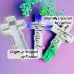 Fuehbur (More Styles Optional) Faith and Blessed Cross 2 Pack Pendant Silicone Scented Epoxy Resin Mould for DIY Home Decor Gifts Making, 2PCS