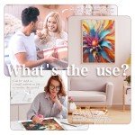 RUOPOTY 5D Full Square Diamond Painting Flower Rose DIY Embroidery Sets Modern Daisy Handmade Products For Interior Home Decor