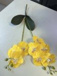 2 Branch butterfly orchid With Leaf Artificial Flower Real Touch Fake Flower Wedding decoration Props Home Tabel Interior Decory