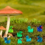 50/100PCS Luminous Mini Ducks Moss Microlandscape Miniature Duck Figurines Fairy Garden Accessories Home Decor Glow in The Dark