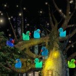 50/100PCS Luminous Mini Ducks Moss Microlandscape Miniature Duck Figurines Fairy Garden Accessories Home Decor Glow in The Dark