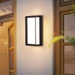 Led Outdoor Wall Light Waterproof IP66 Motion Sensor Led Outdoor Lighting Porch Lights Balcony Garden Lights Outdoor Wall Lamp