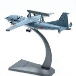 Diecast 1:200 Scale Chinese Air Force 200 Early Warning Aircraft KJ-200 Aircraft Model Alloy Finished Product  Aircraft Model