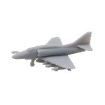 5PCS A-4 Skyhawk Airplane 1/2000 700 400 350 200 Scale Model Attacker Aeroplane Resin Assembly Toys Attacking Aircraft