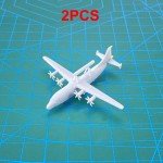 2PCS China KJ-200 Air Early Warning Aircrafts Mould 1/350 400 700 Scale Airplane Toys Uncolored Resin Plane Model for DIY Hobby