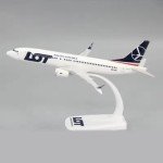 1:200 Scale B737 MAX8 B737 LOT POLISH Airlines ABS Plastic Airplane Model Toys Aircraft Plane Model Toy Assembly Resin