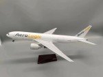 1:157 Scale 47cm Large 777 Aircraft Model B777-200 AeroLogic Boeing B777 Aircraft Model Diecast Aircraft with LED Lights