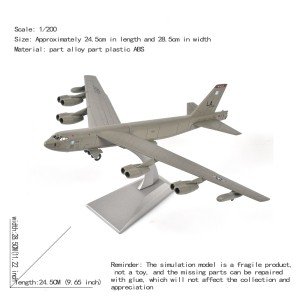 JASON TUTU 1/200 Scale Alloy Model Diecast Aircraft Model B52 Bomber Military Fighter B-52 Drop Shipping