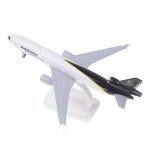 20cm Scale 1:200 Alloy Metal Air UPS Airlines MD-11 Diecast Airplane Model Aircraft With Wheels Landing Gears Aeroplane Model