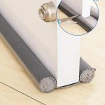 Windproof Seal Strip Draught Excluder Stopper Door Bottom Guard Double Protector Doorstop Dust-proof Blocker Sealer Soundproof