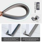 Windproof Seal Strip Draught Excluder Stopper Door Bottom Guard Double Protector Doorstop Home Decor Dust Blocker Sealer